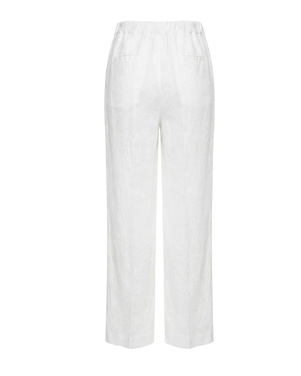 120% Lino White Pants