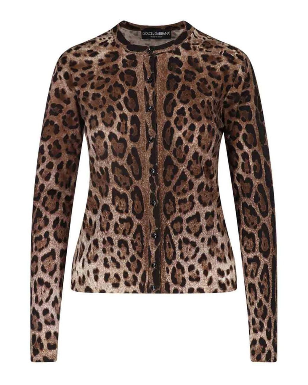 Dolce & Gabbana Brown Virgin Wool Cardigan