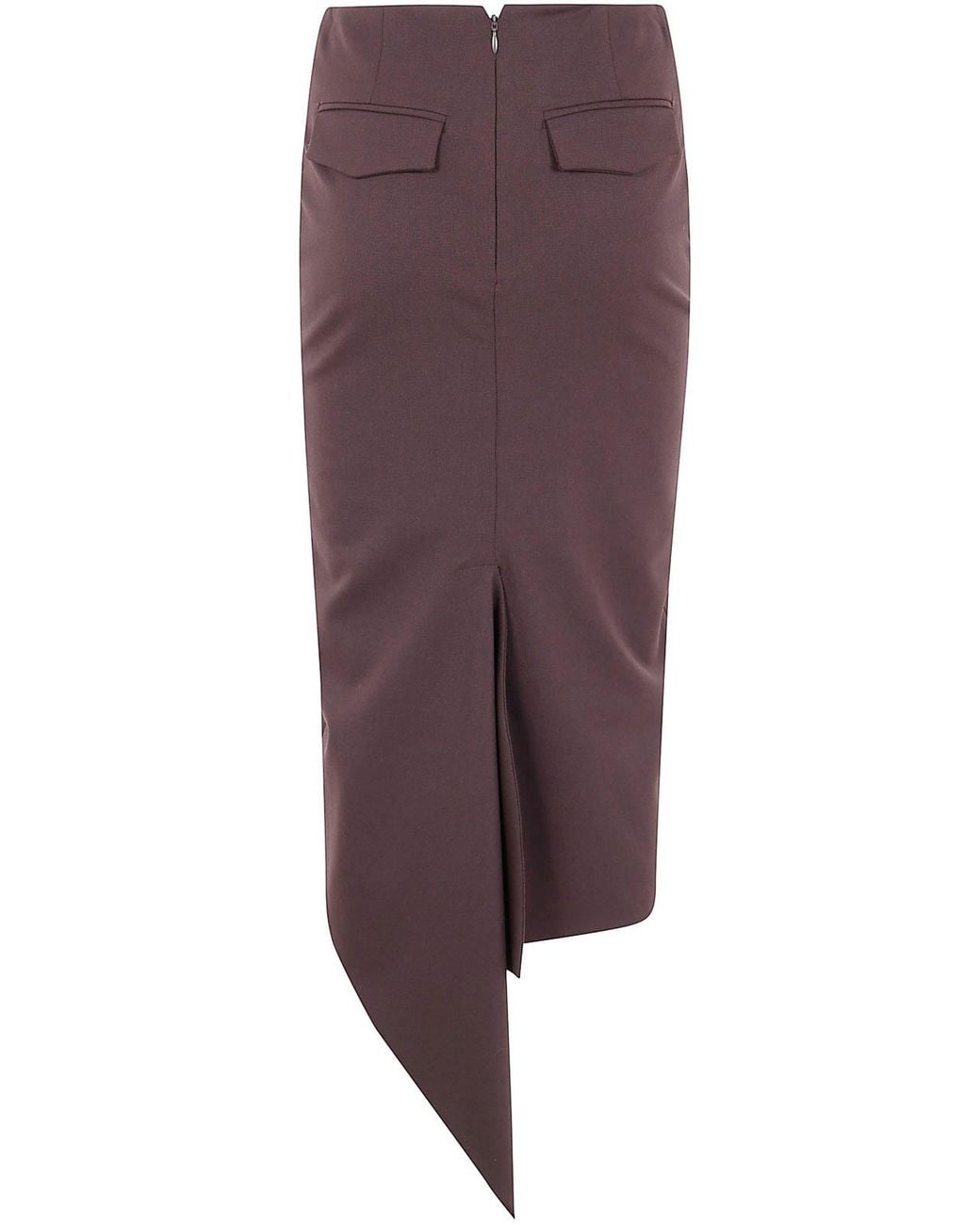 Thelatest Purple Bree Wool Polyester Ab Long Dress