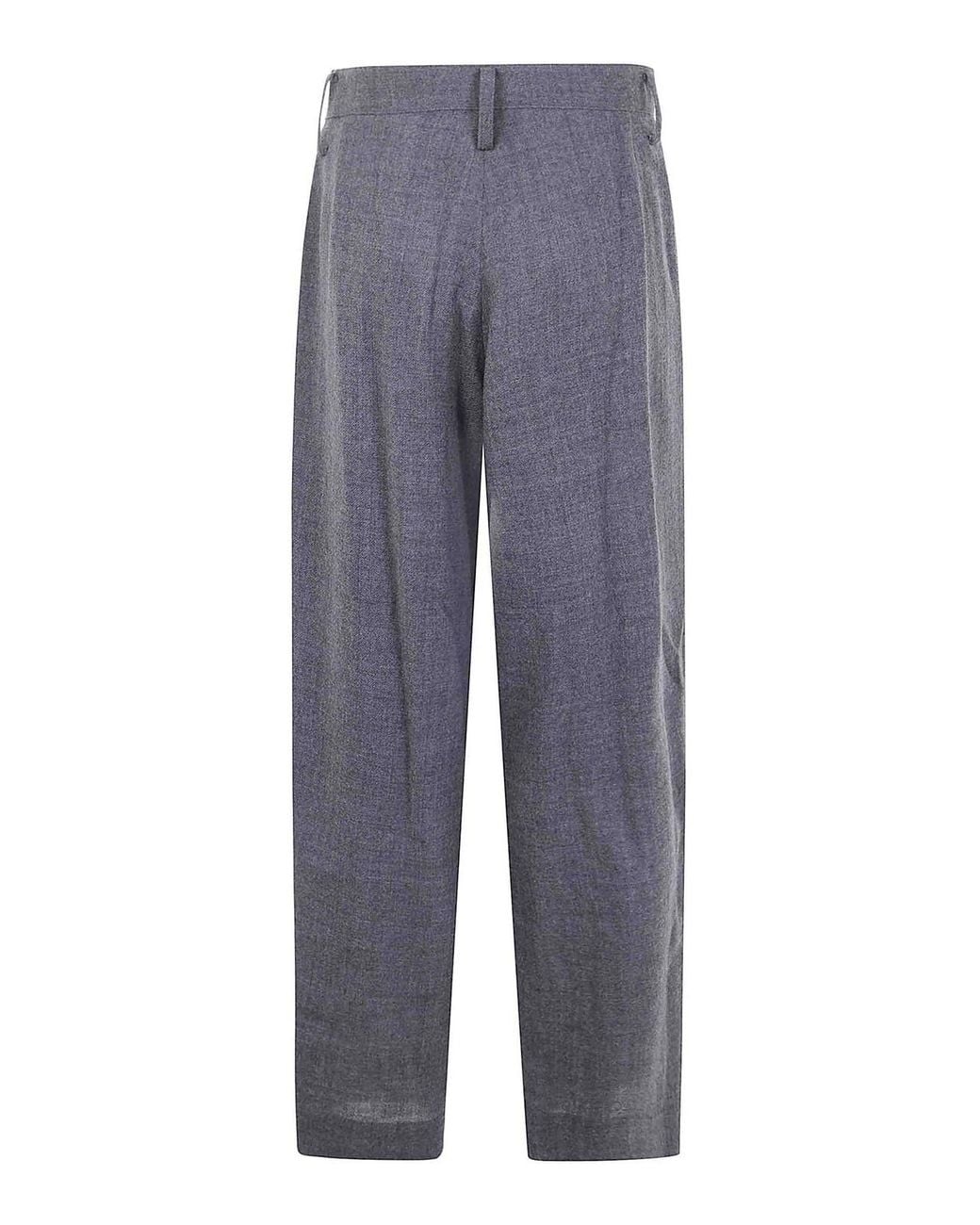 Y's Yohji Yamamoto Blue U- Tuck Wide Pants