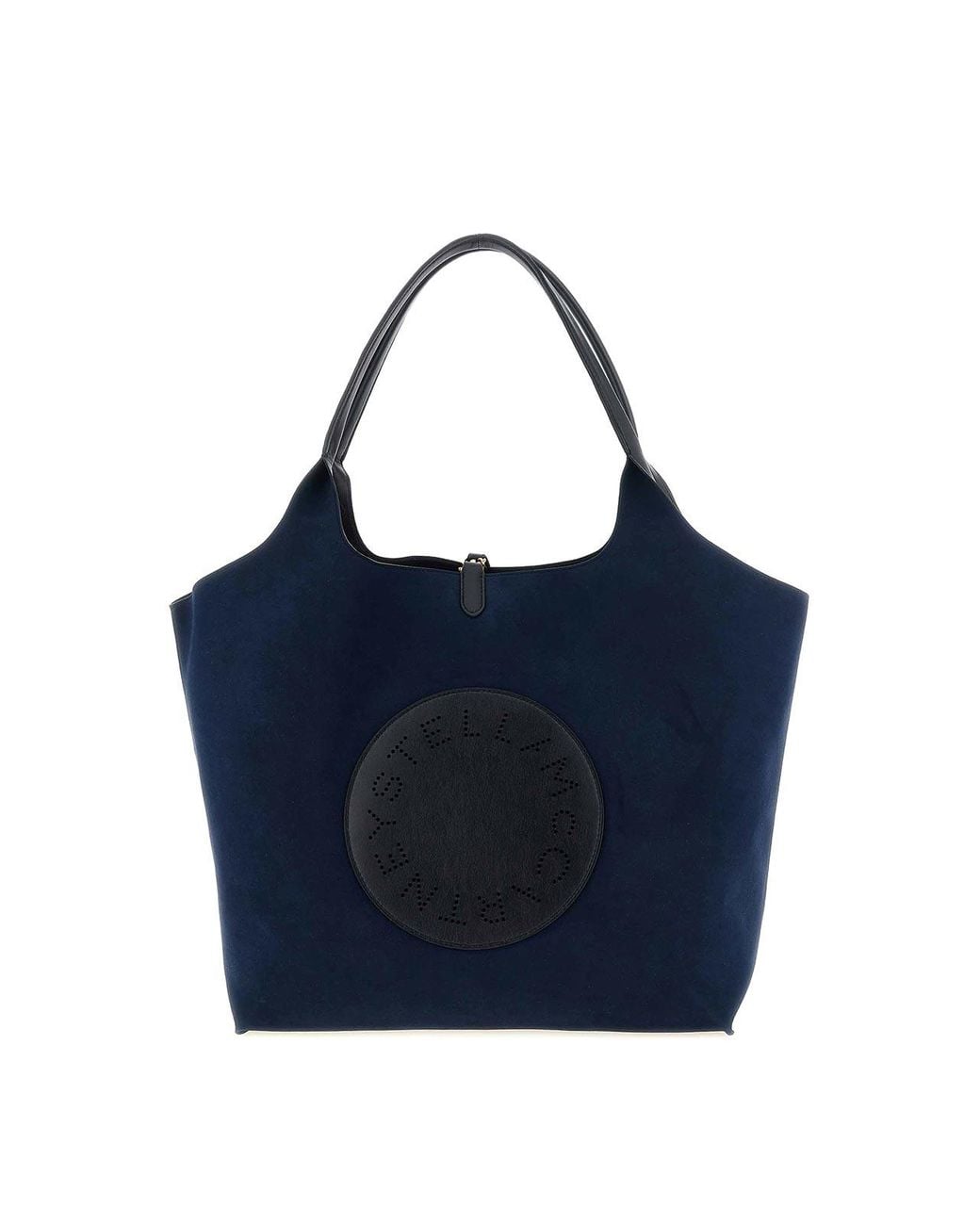Stella McCartney Blue Logo Reversible Shopping Bag