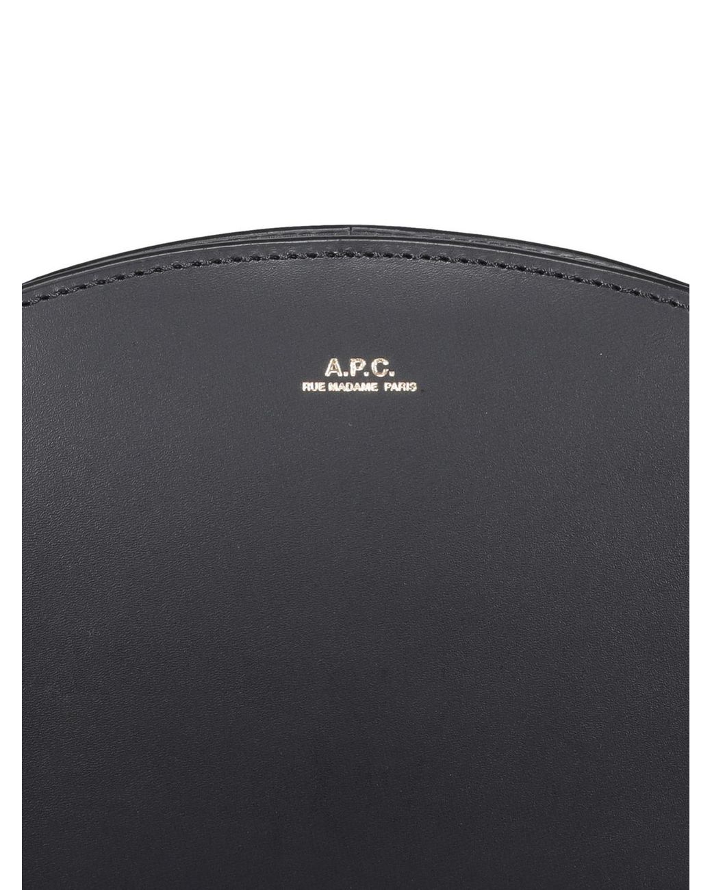 A.P.C. Black Demi-Lune Leather Bag