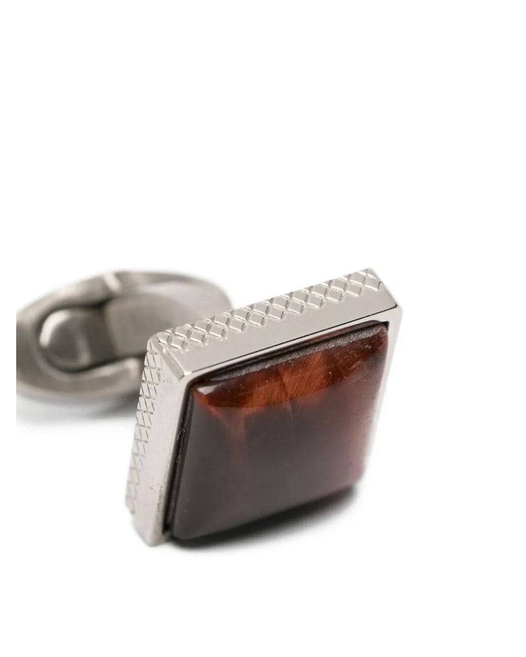 Tateossian White Titanium Classic Cufflinks for men