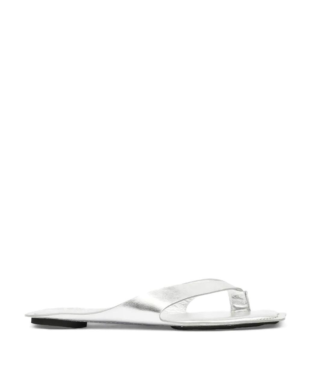 MM6 by Maison Margiela White Flat Sandals