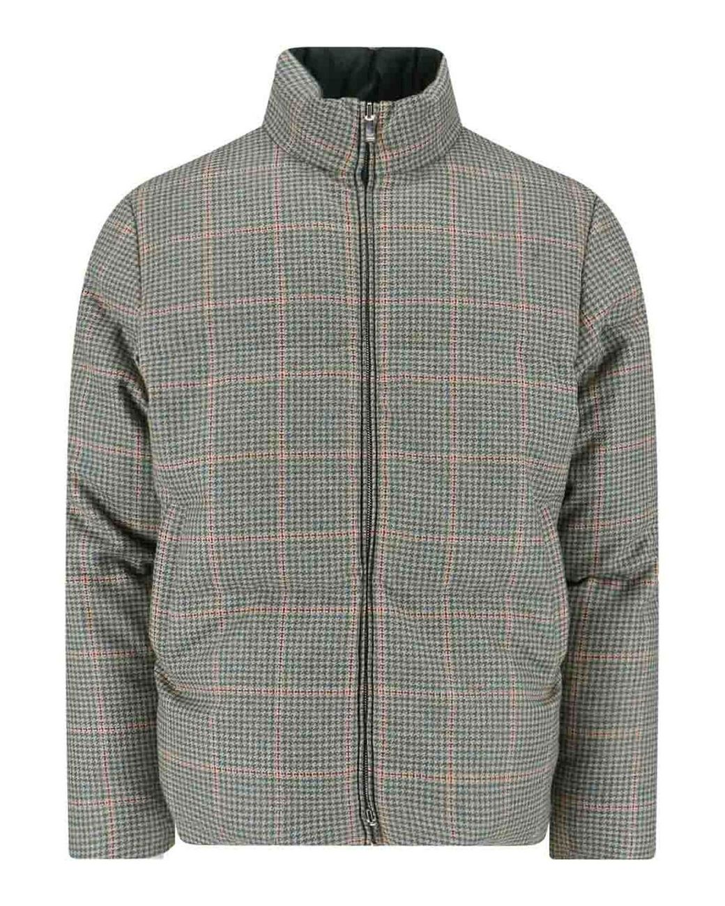 Thom Browne Gray Reversible Down Jacket for men