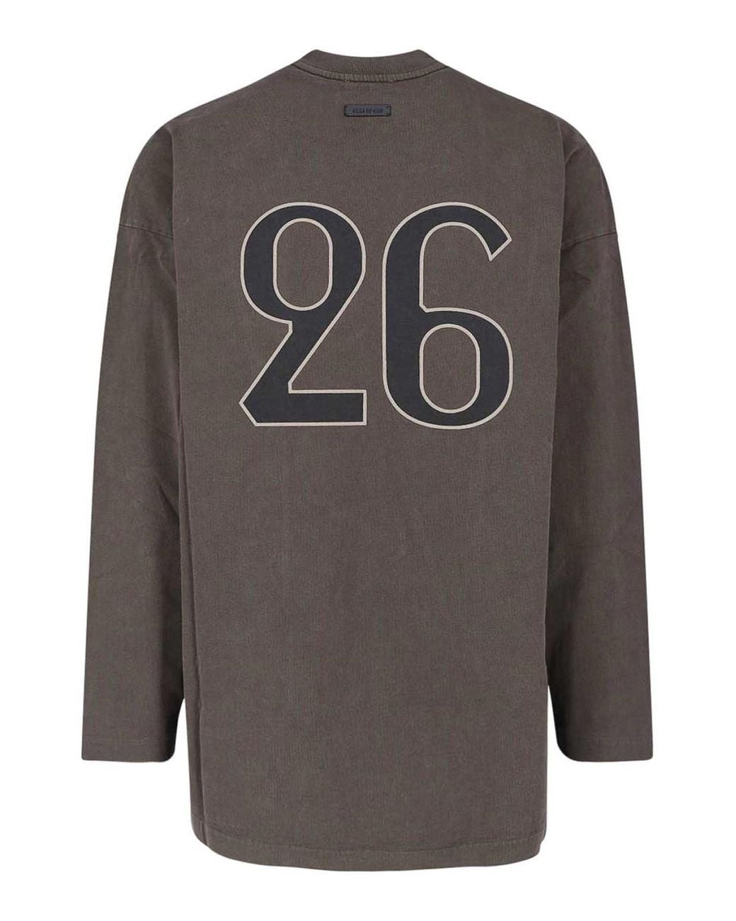 Fear Of God Gray T-Shirt Logo for men