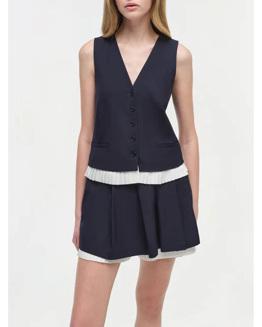 Jonathan Simkhai Blue Suzie Shorts