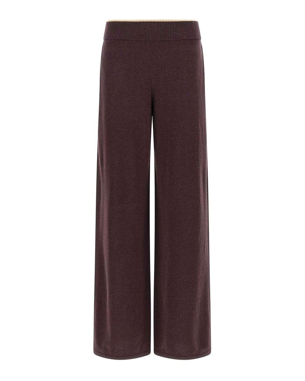Mulberry Purple Mlange Knit Pants