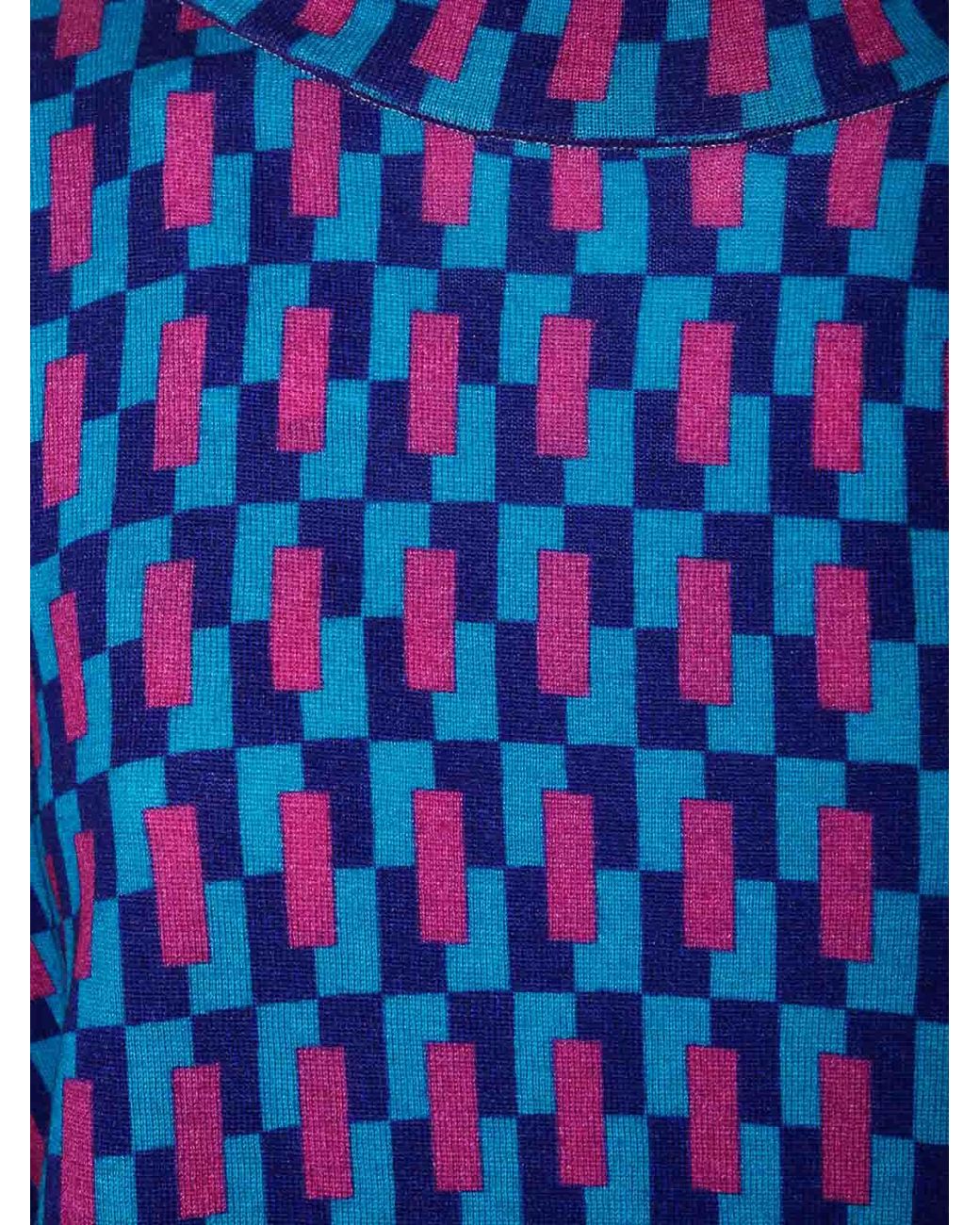 In bed with You Blue High Neck Jumper