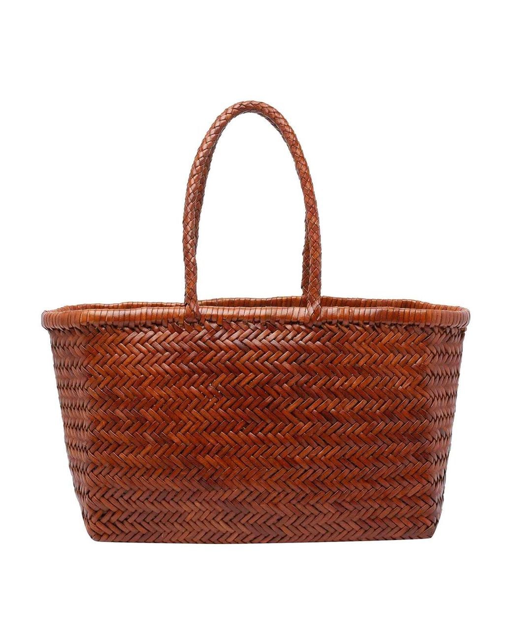 Dragon Diffusion Brown Large Bamboo Triple Jump Shoulder Bag