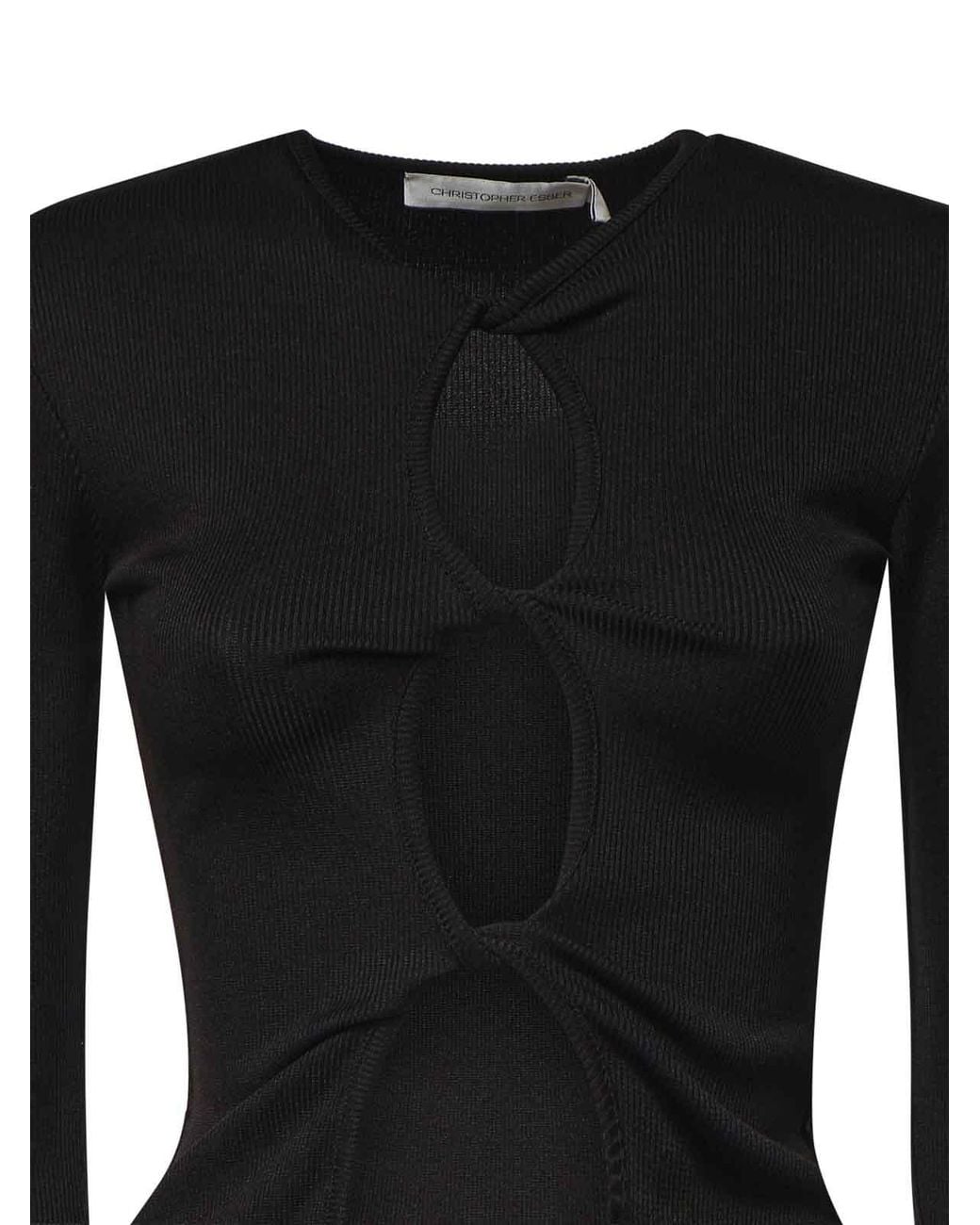 Top Christopher Esber de color Black