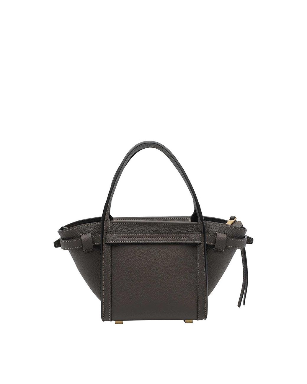Tod's Gray Mini Tim Shopping Bag
