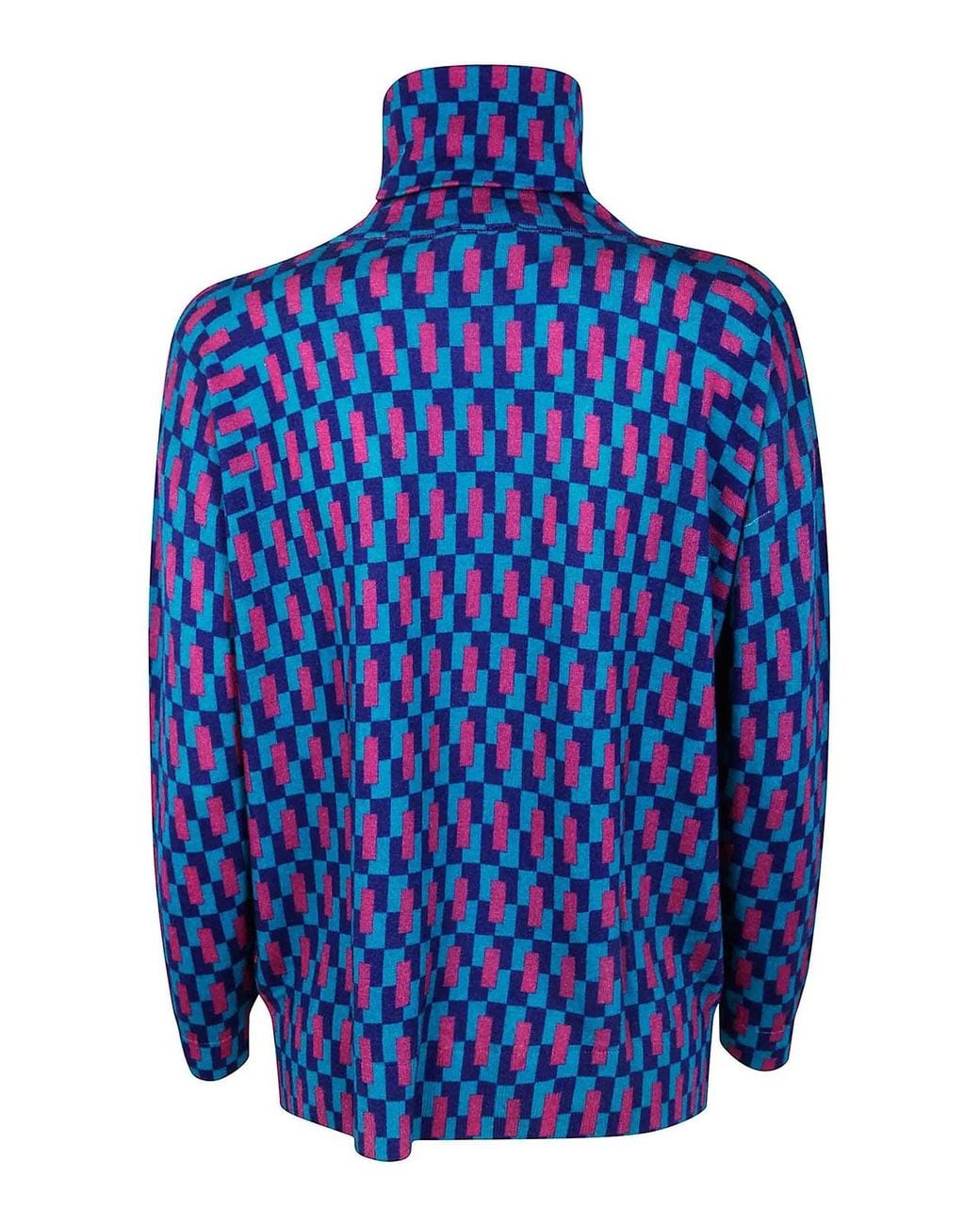 In bed with You Blue High Neck Jumper