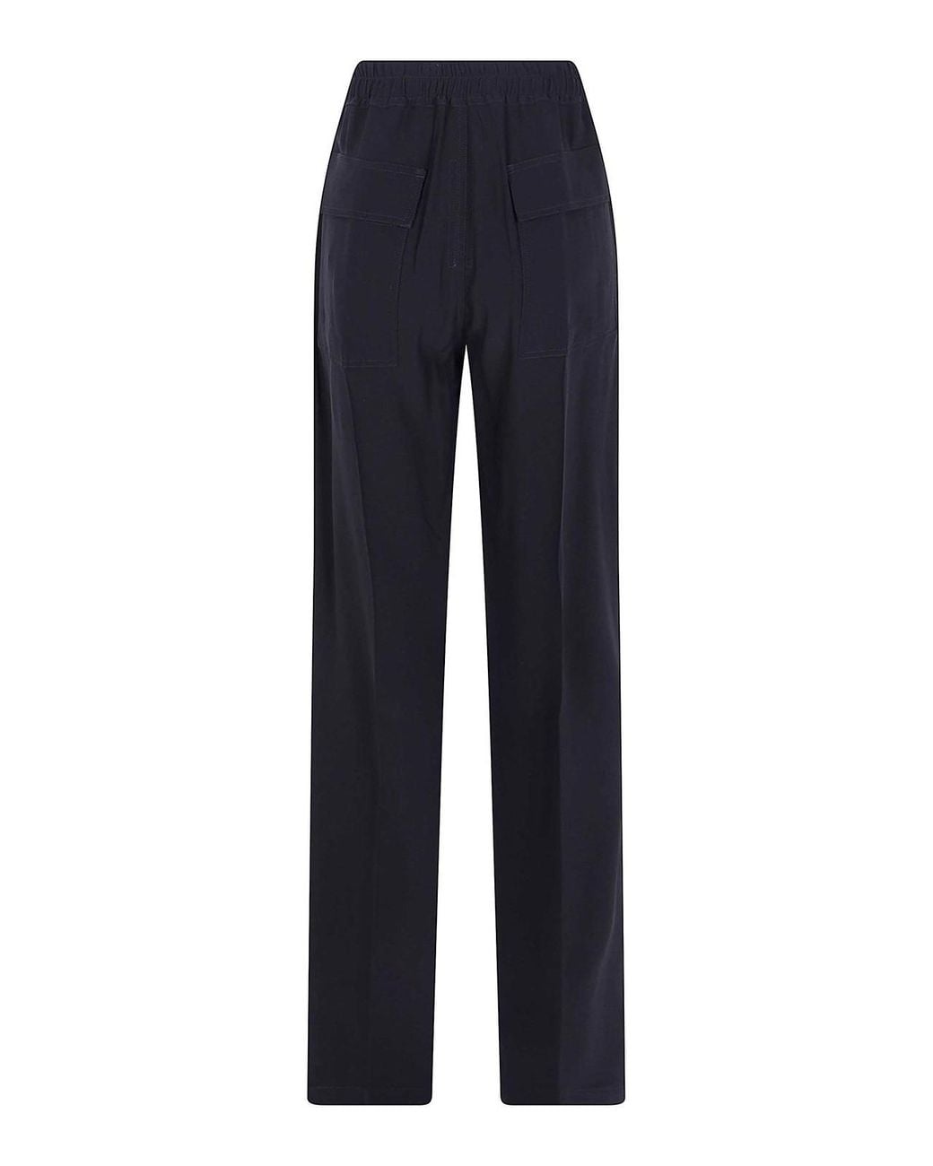 Rick Owens Blue Dietrich Drawstring Trousers