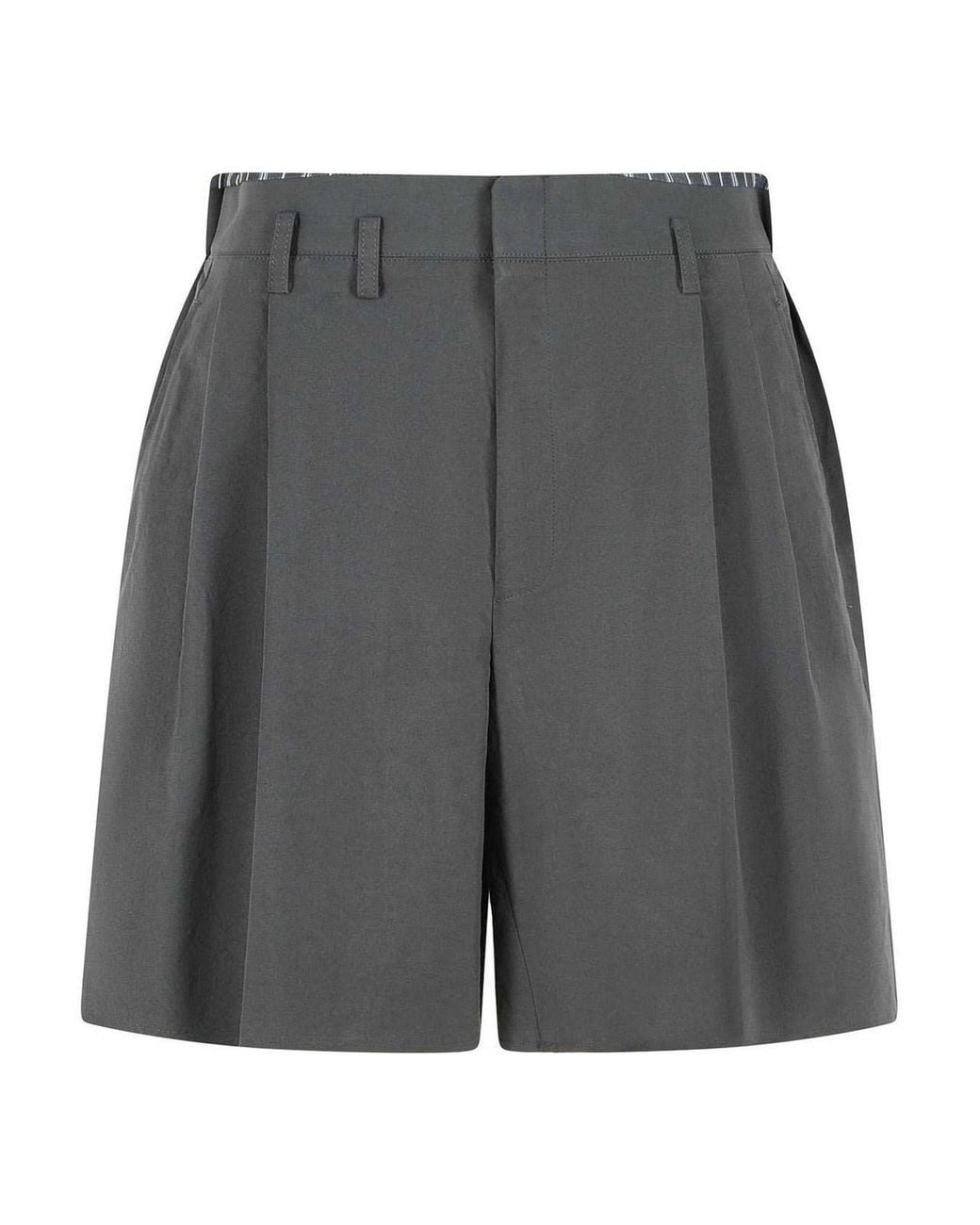 Maison Margiela Gray Cotton Blend Bermuda Shorts for men