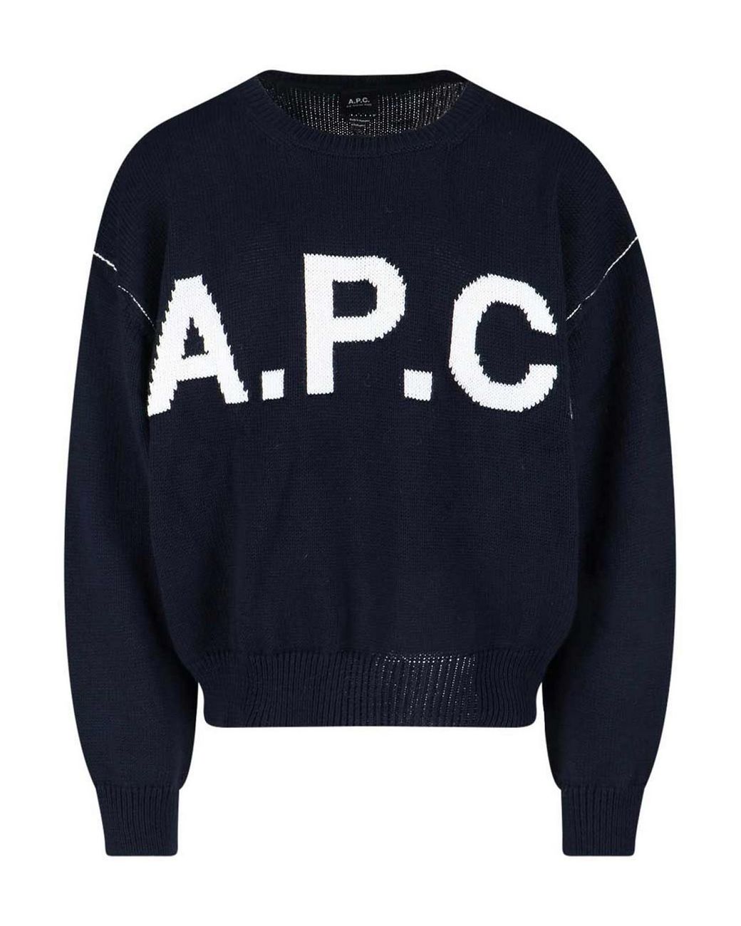 A.P.C. Blue Logo Sweater for men