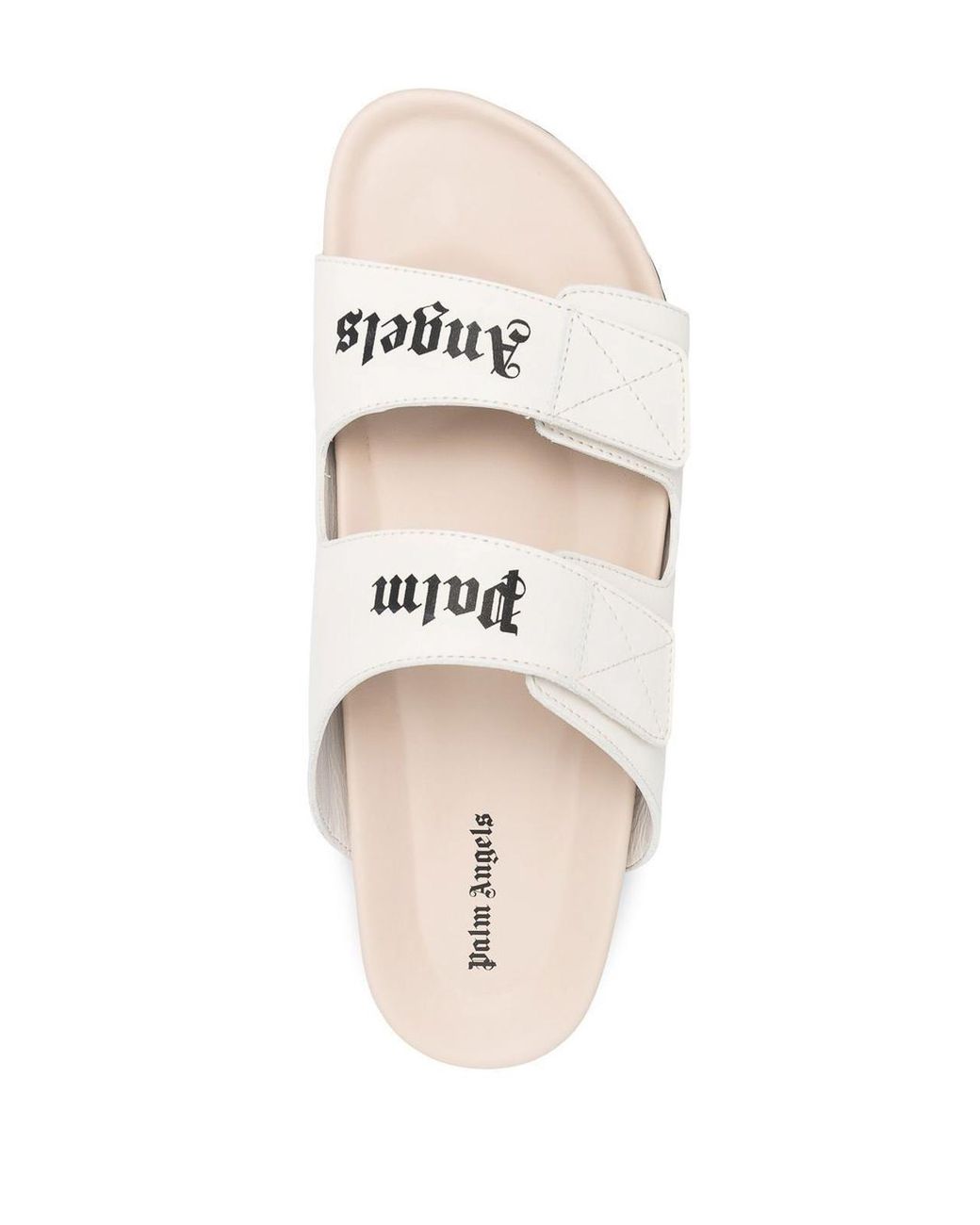 Palm Angels White Logo Sandals for men