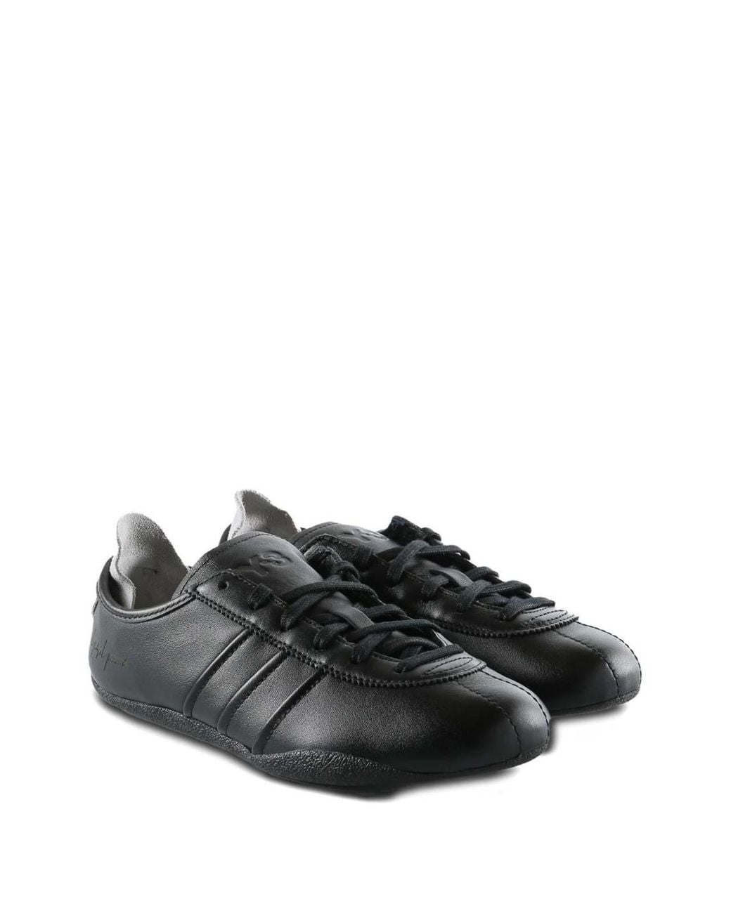 Y-3 Black Low-Top Fabric Sneakers for men