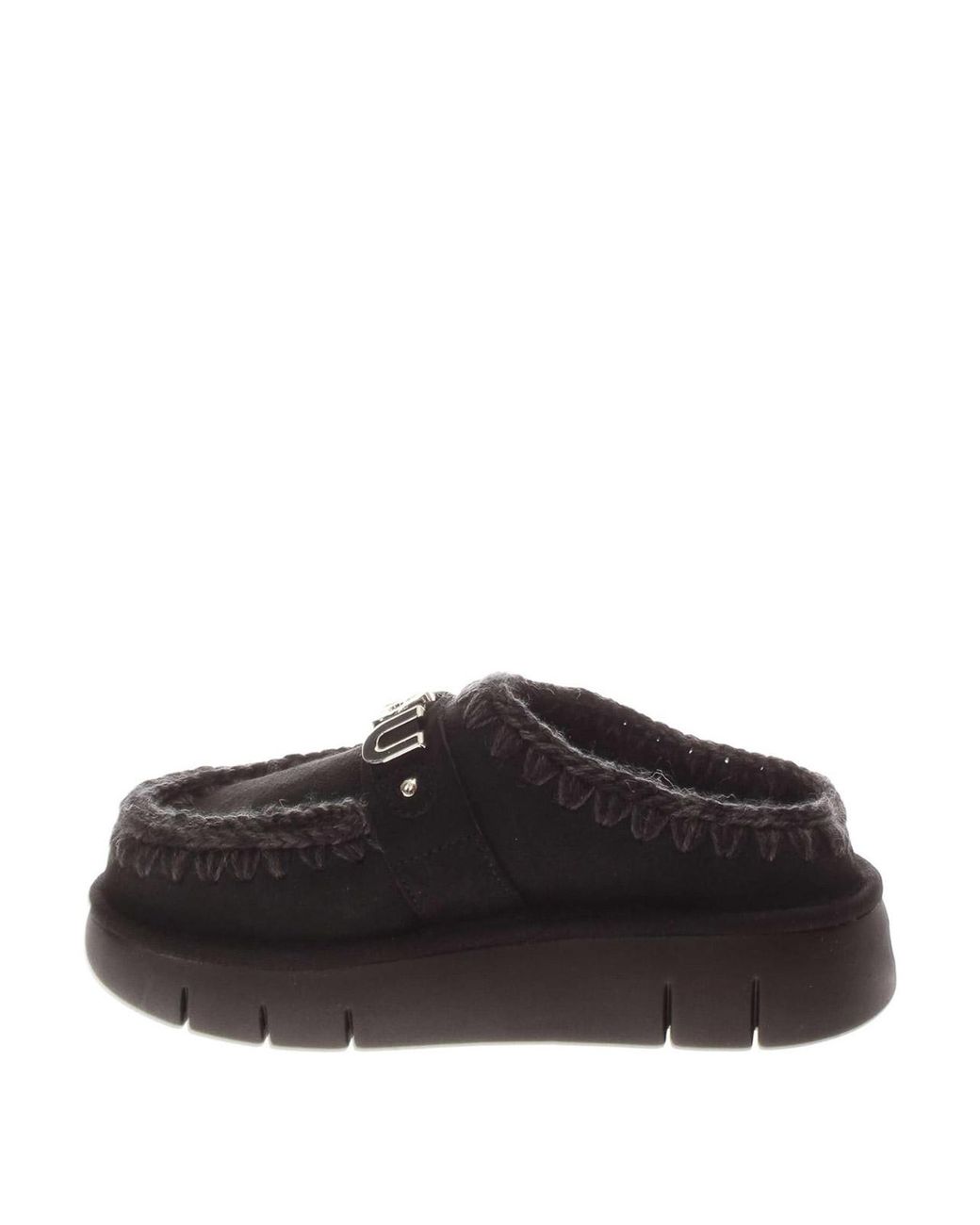 Mou Eskimo Black Bounce Clog Metal Logo