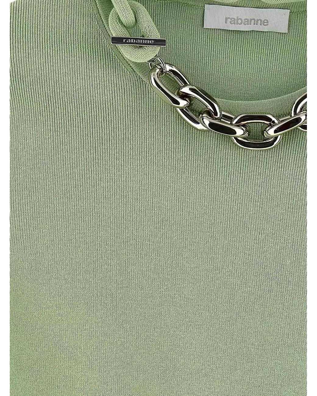 Rabanne Green Chain T-Shirt