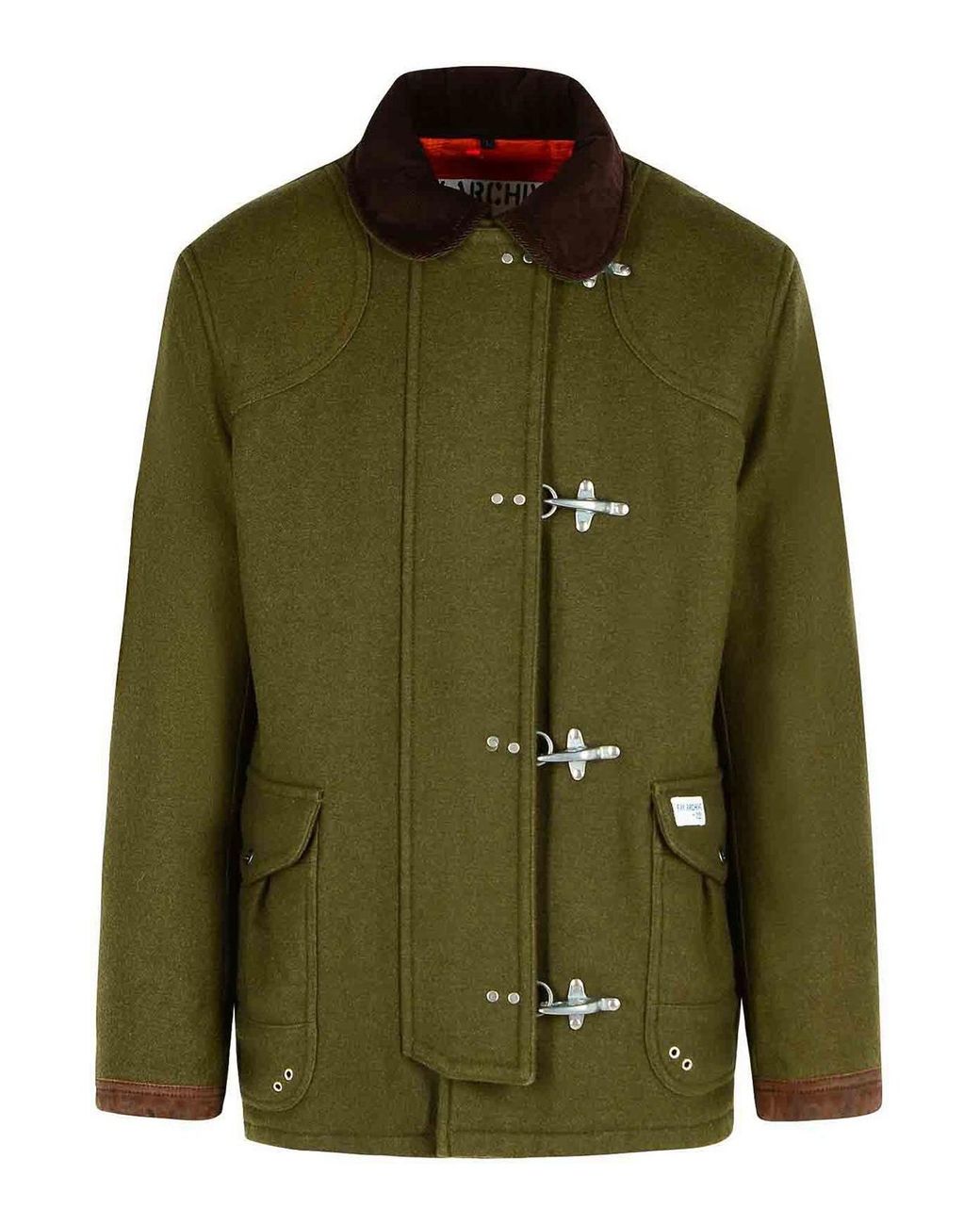 Fay Green 4Ganci Wool Blend Jacket for men