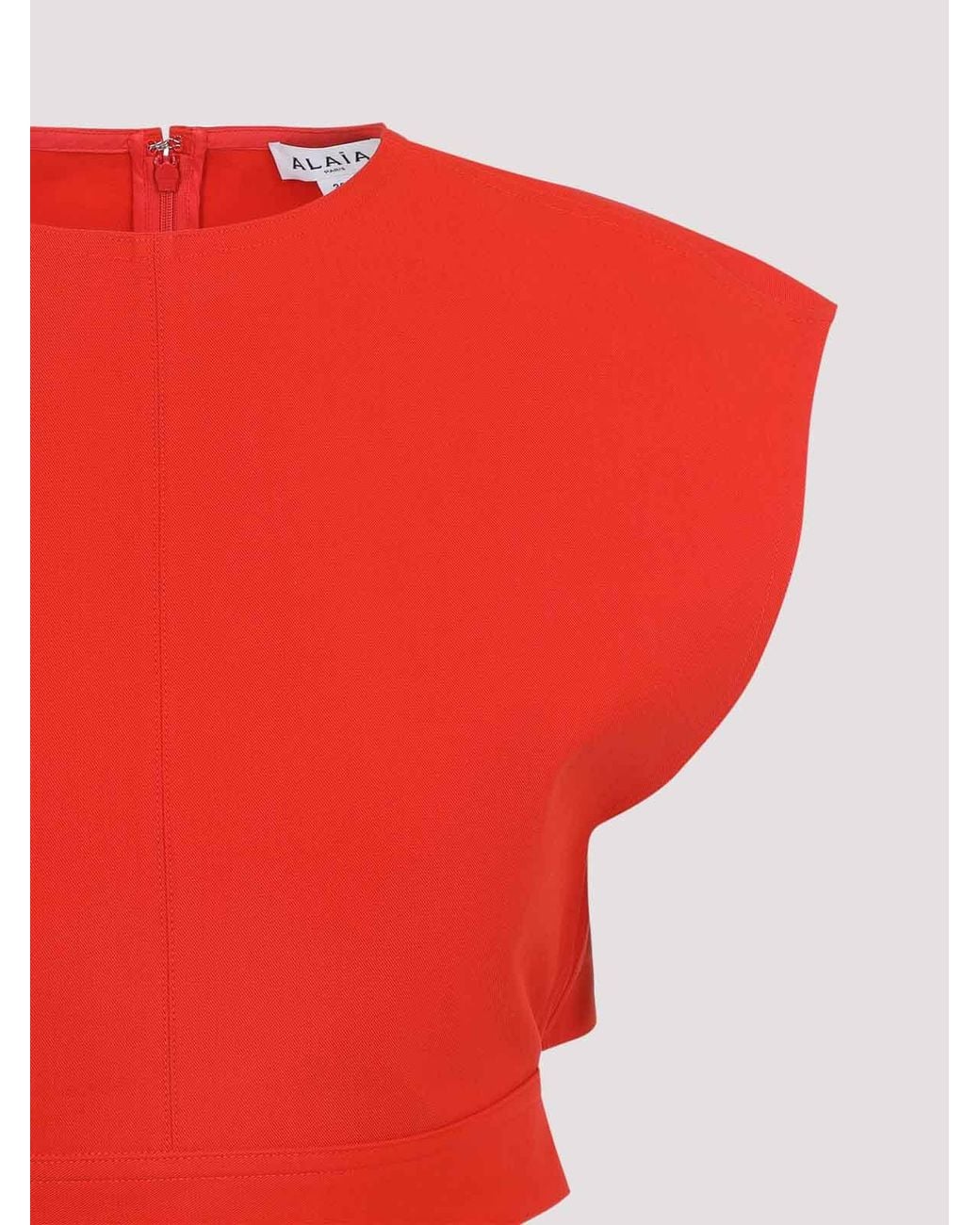 Top Alaïa en coloris Red