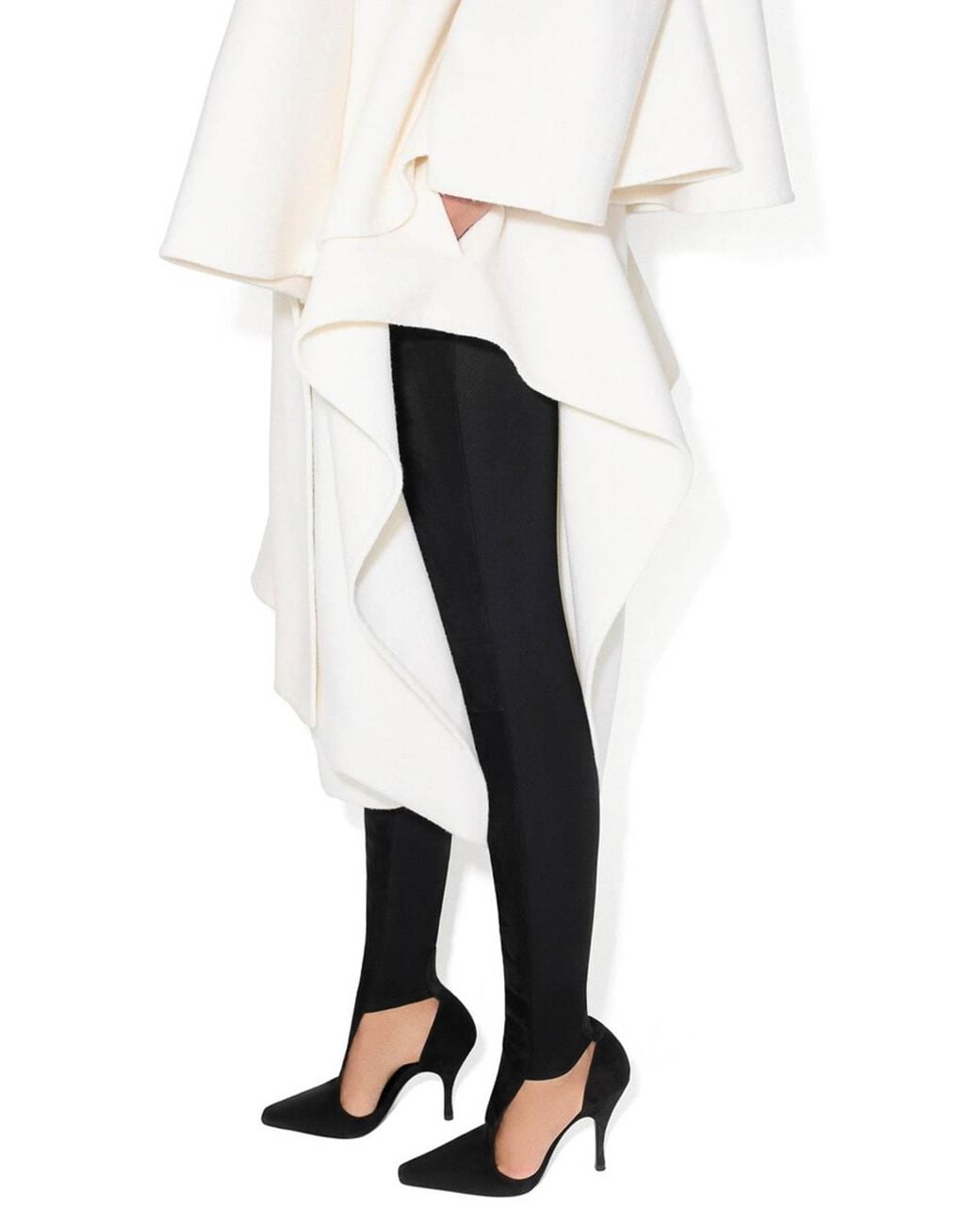 Cappotto Con Sciarpa di Alaïa in White