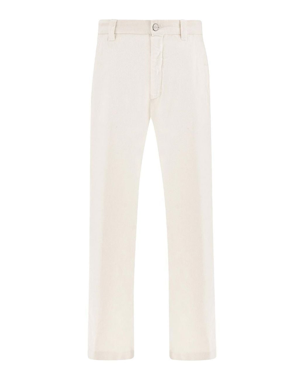 Paul & Shark White Stresa Garment-Dyed Cotton Bull Trousers for men