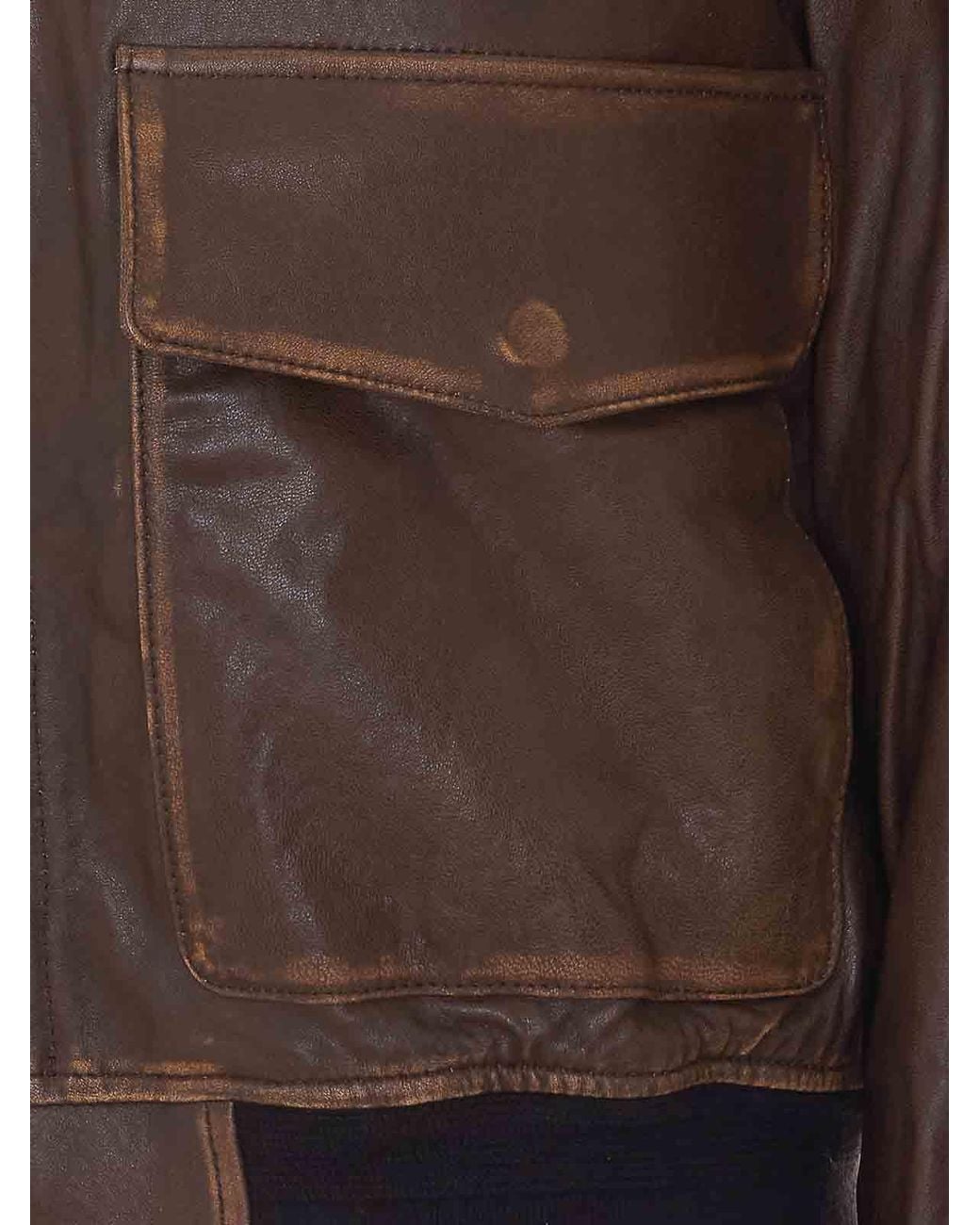 DUNST Brown Leather Blouson