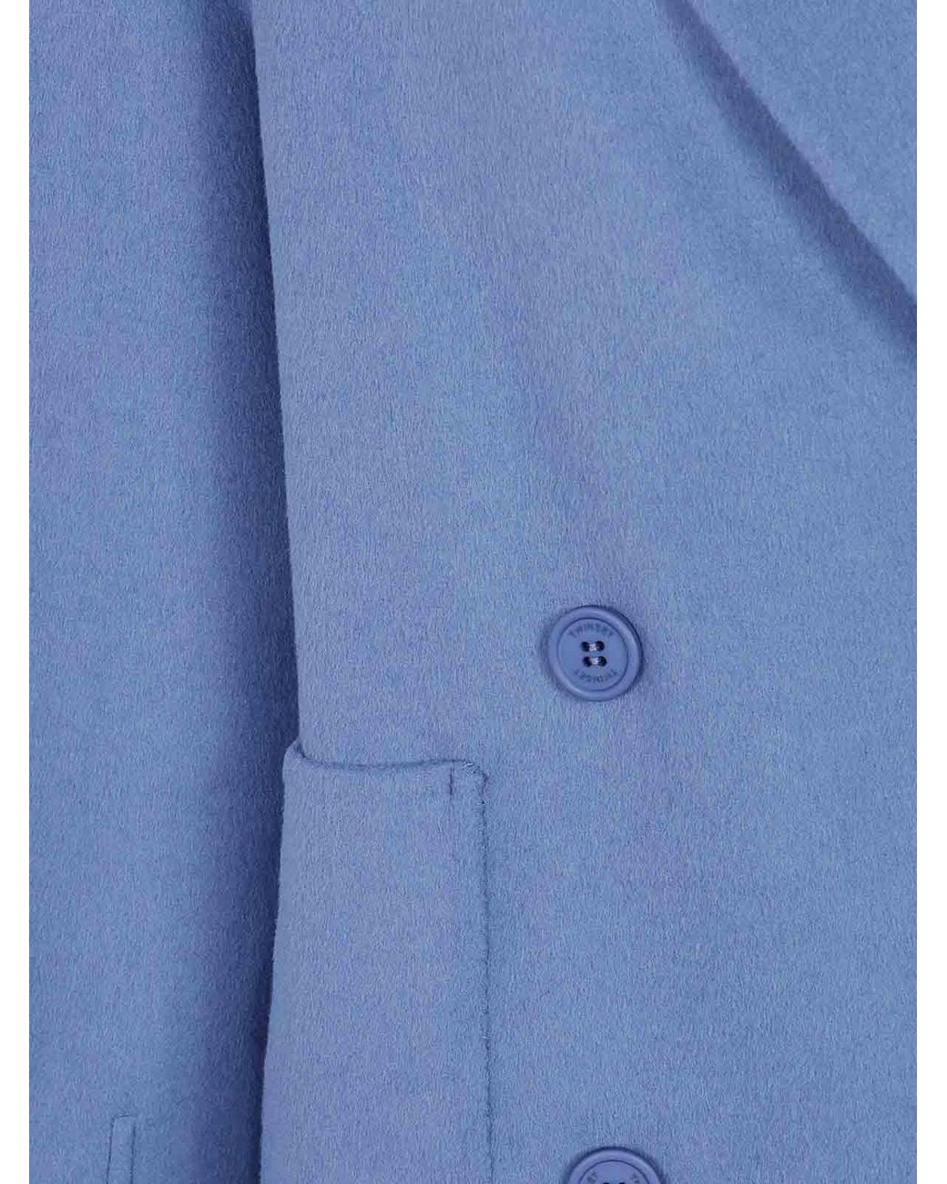 Twinset Blue Double Brested Peacoat