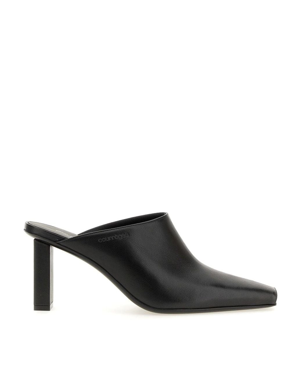 Courreges Black Mules