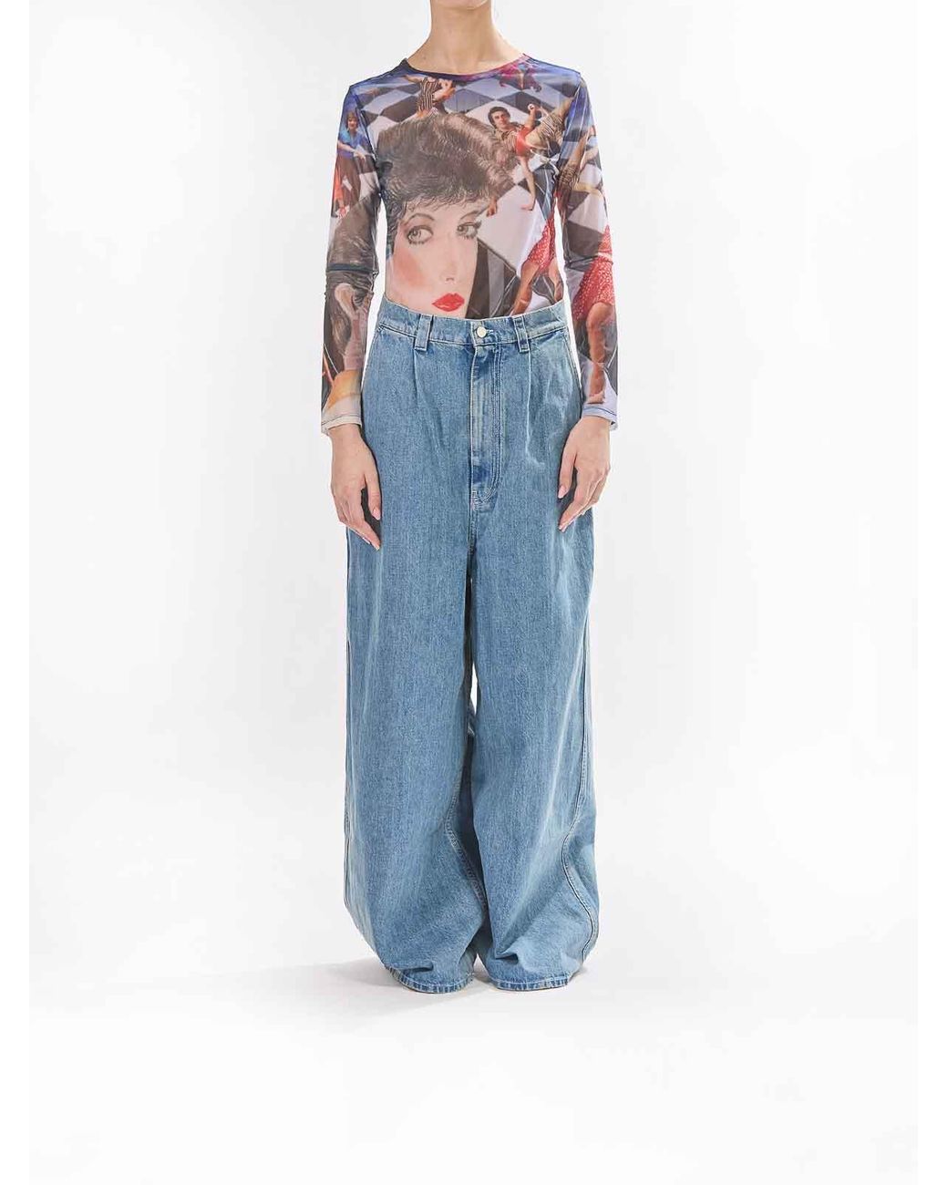 Sunnei Blue Extra Over Pants