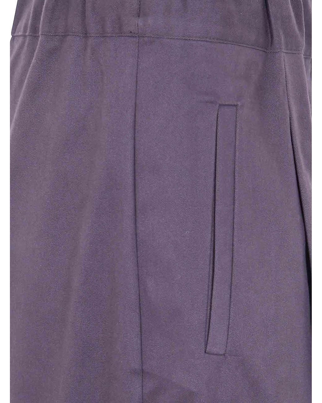 Semicouture Purple Johnny Wool Trousers