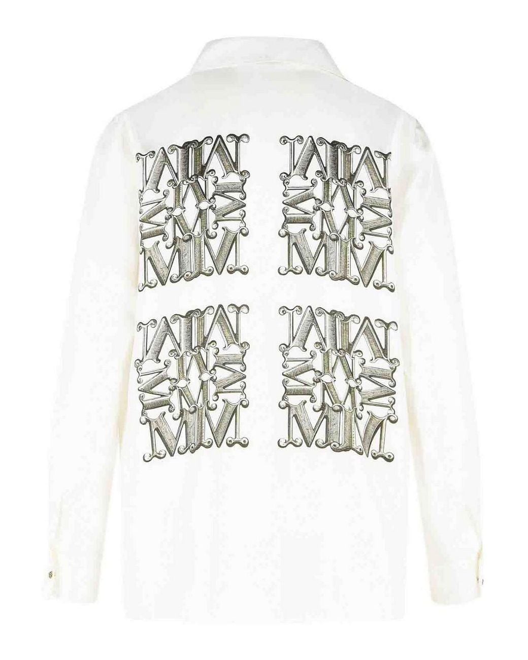 Max Mara White Filtro And Silk Shirt