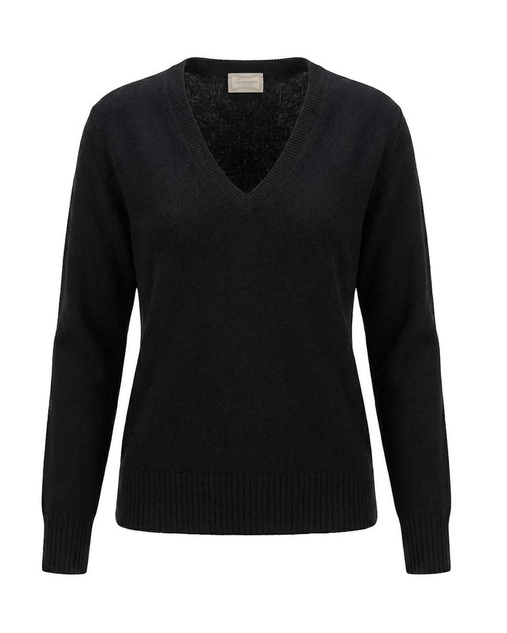 Drumohr Black V-Neck Sweater