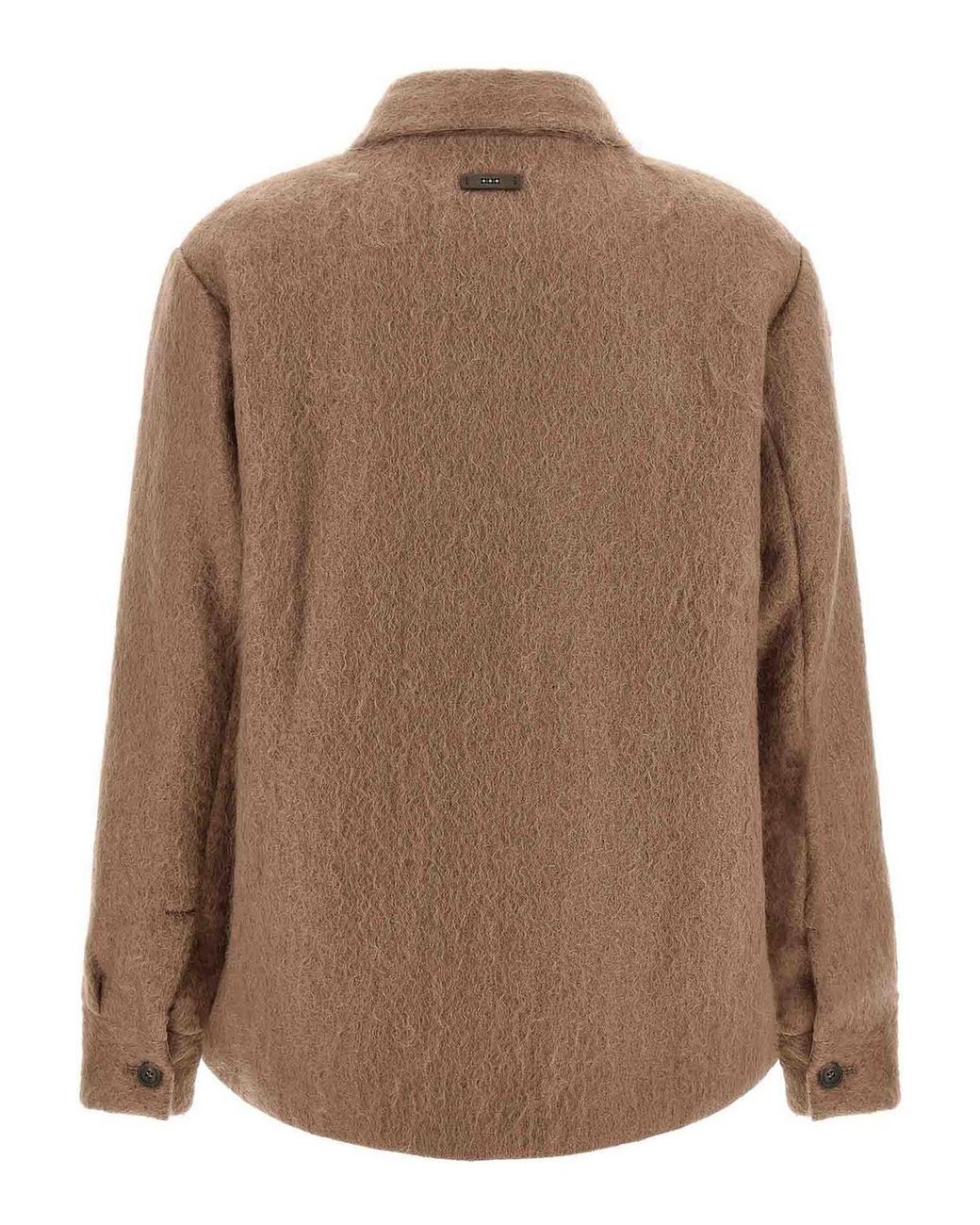Peserico Brown Boucl Overshirt