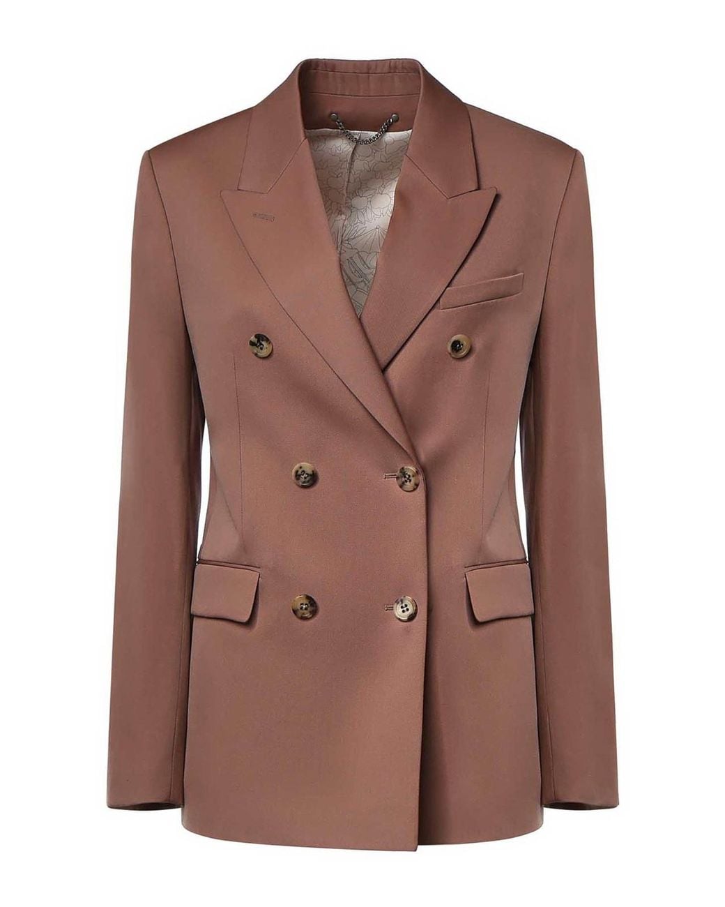 Golden Goose Deluxe Brand Brown Double-Breasted Wool Blazer