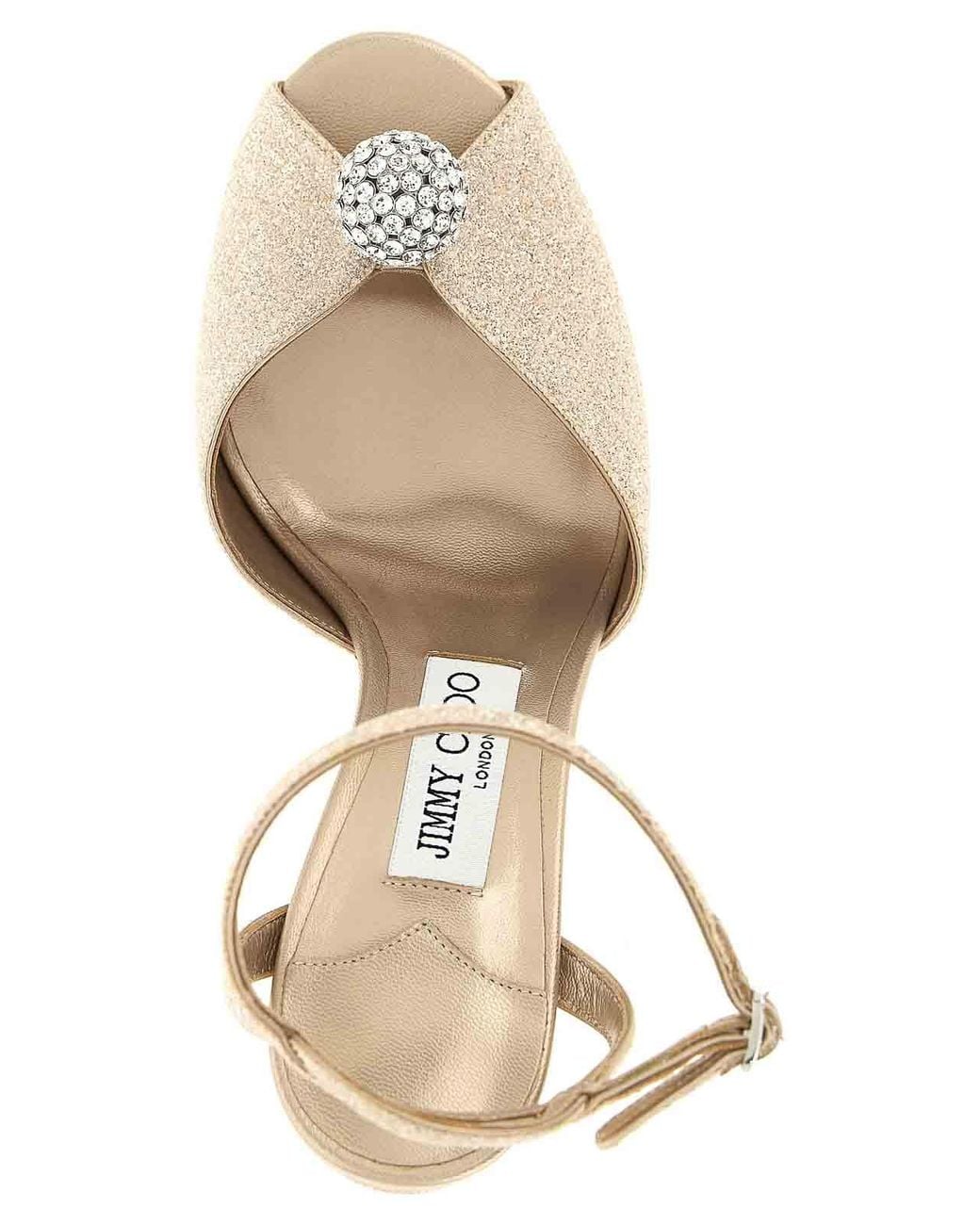 Jimmy Choo Metallic Sacora Sandals