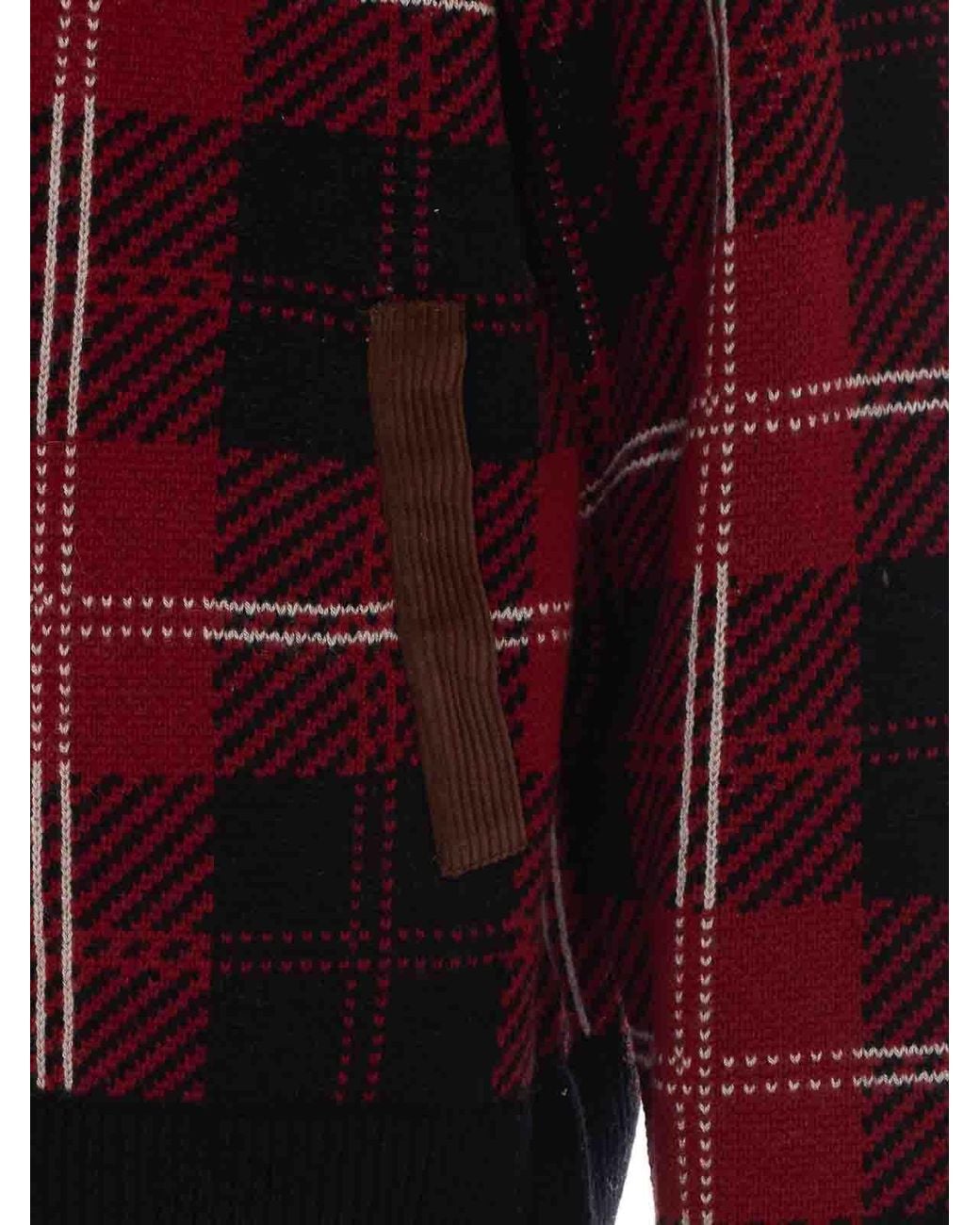 Guest In Residence Red Tartan Bomber for men