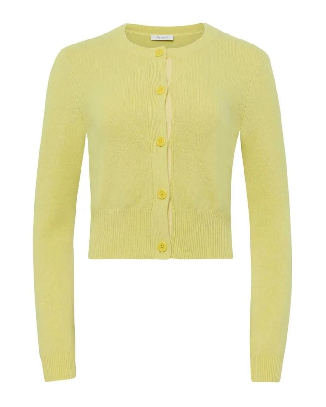 J.W. Anderson Yellow Cardigan With Logo