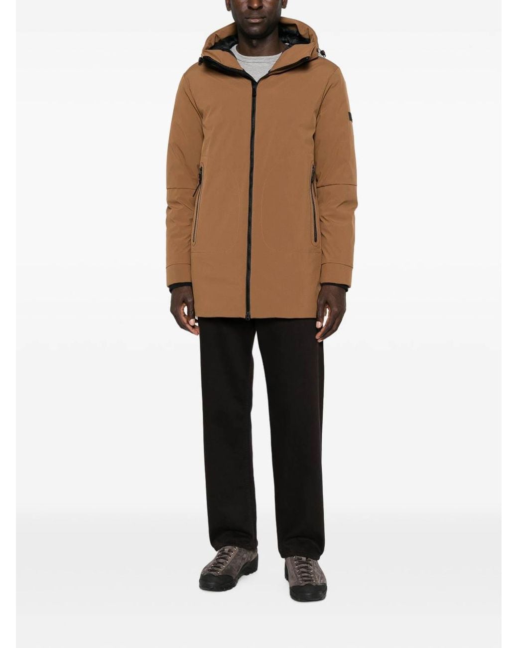 Peuterey Brown Technical Parka for men