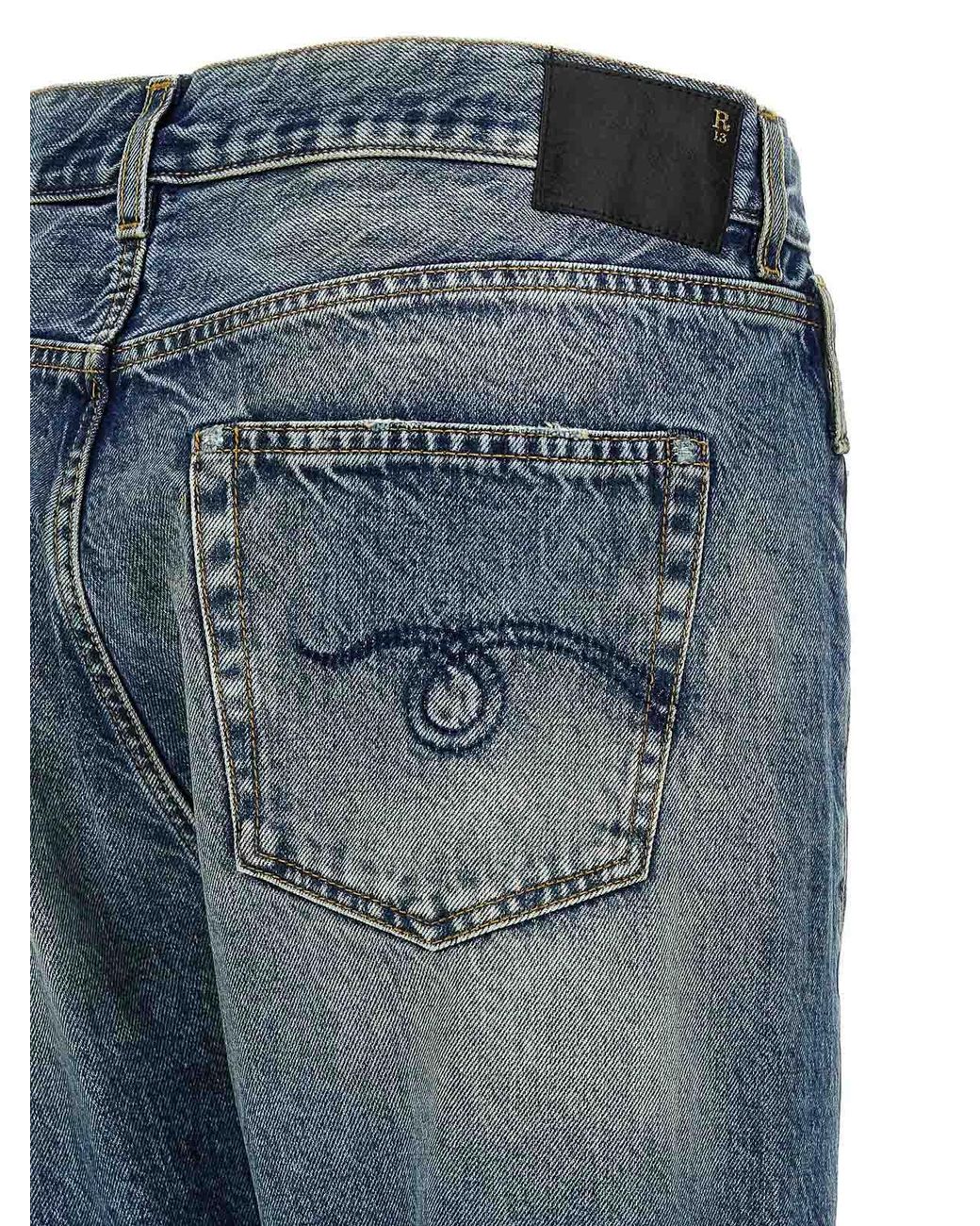 Jean Bootcut R13 en coloris Blue
