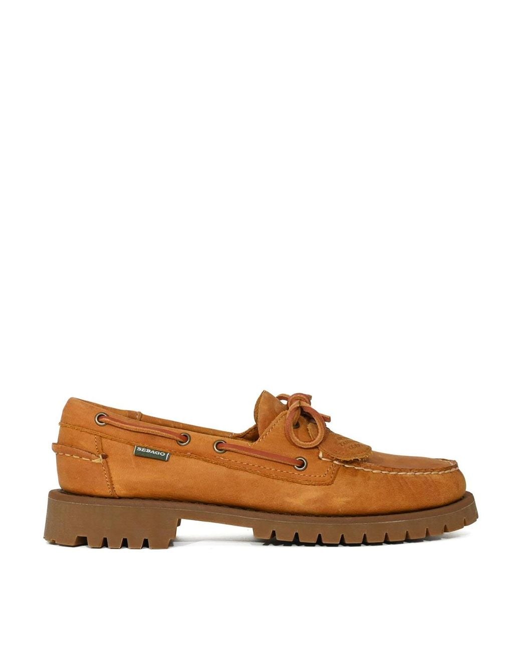 Sebago Brown Docksied Ranger Muddy Moccasins for men