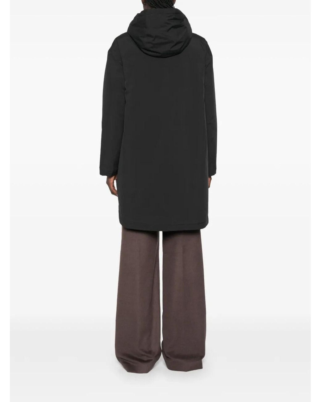 Herno Black Jacket Hooded Puff