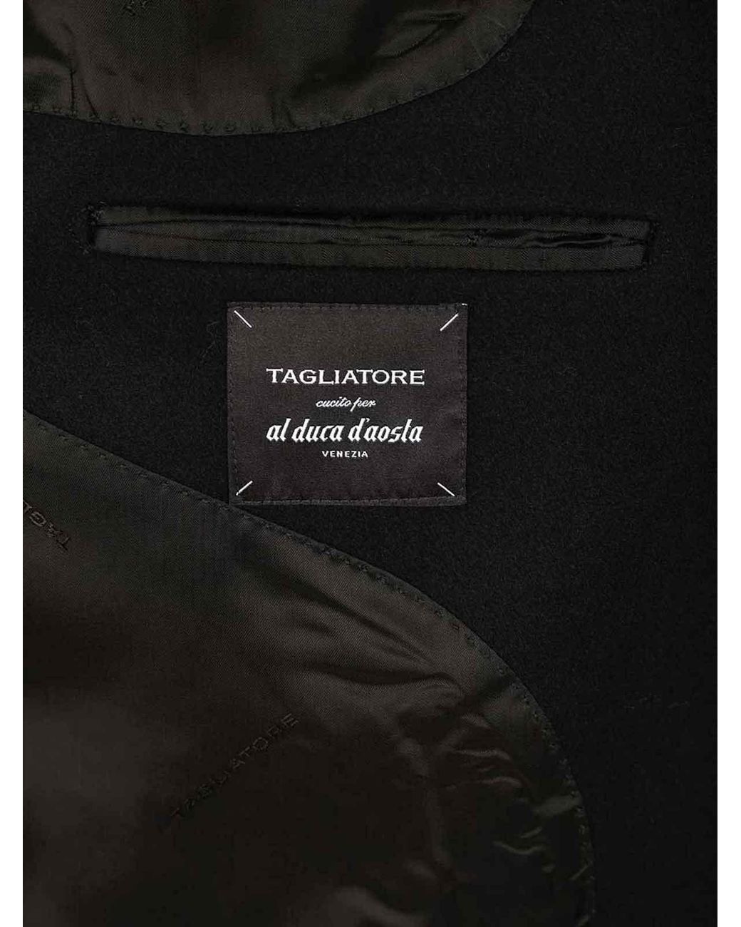 Tagliatore Black Bruce Coat for men