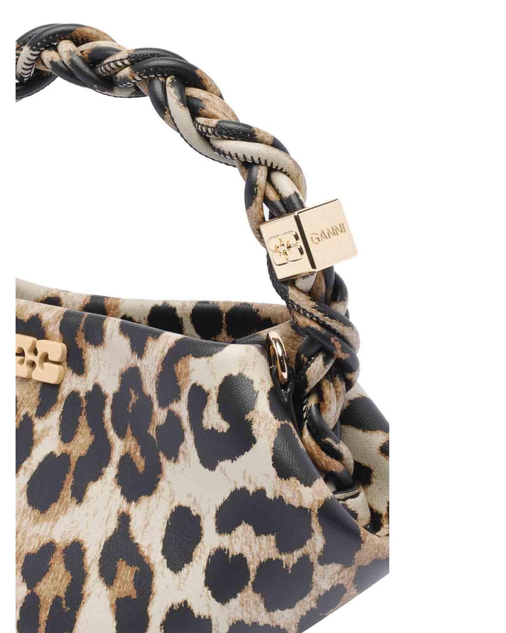 Mini Bou Handbag di Ganni in Metallic