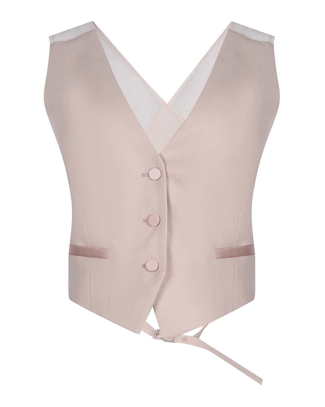Dondup Pink Vest Made Of Wool Blend
