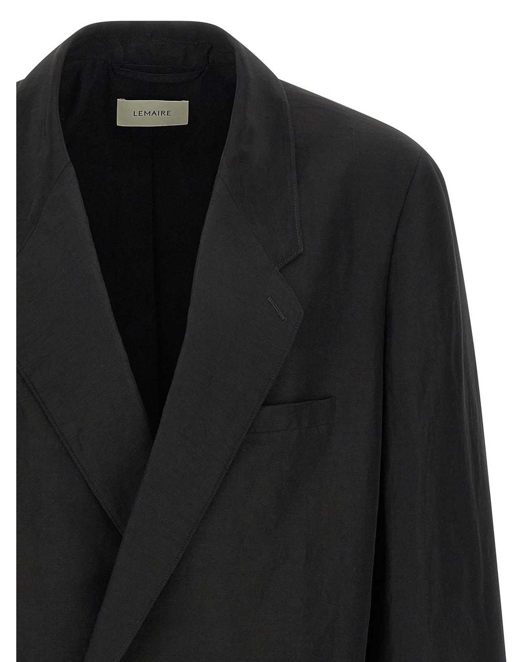 Lemaire Black Soft Db Blazer for men
