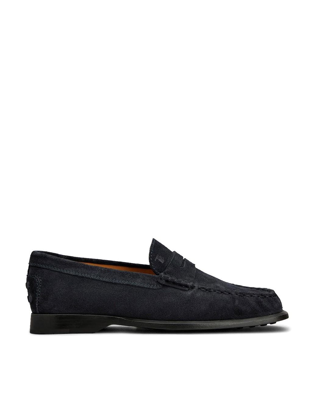 Tod's Black Suede Gathered Loafers for men