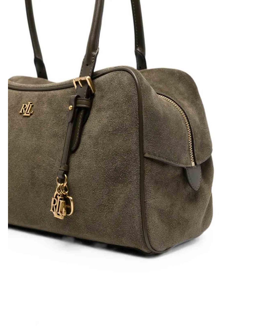 Ralph Lauren Metallic Mrcy Large Zipped Satchel Bag